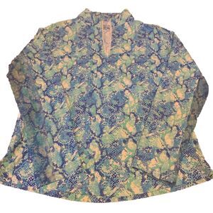 IBKUL Cora Jade Wmns M Long Vent Sleeve Mock Neck Sunshirt NEW Golf Logo